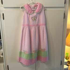 Butterfly Seersucker Dress